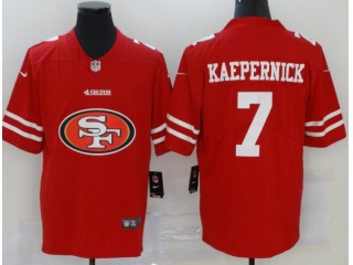 San Francisco 49ers #7 Colin Kaepernick Limited Jersey Red Logo