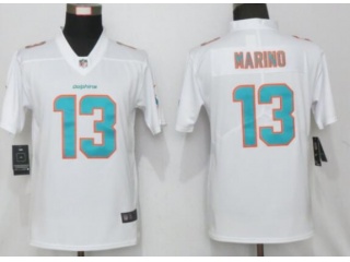 Woman Miami Dolphins #13 Dan Marino Limited Jersey White