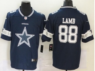 Dallas Cowboys #88 CeeDee Lamb Big Logo Limited Jersey Blue
