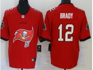 Tampa Bay Buccaneers #12 Tom Brady Big Logo Limited Jersey Red