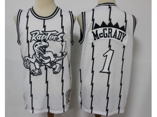 Toronto Raptors #1 Tracy McGrady With White Logo Jersey White