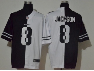 Baltimore Ravens #8 Lamar Jackson Limited Jersey Black White