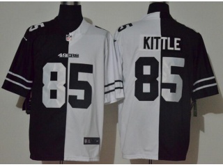 San Francisco 49ers #85 George Kittle Limited Jersey Black White