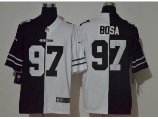 San Francisco 49ers #97 Nick Bosa Limited Jersey Black White