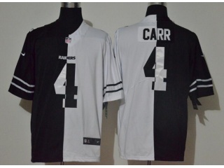 Oakland Raiders #4 Derek Carr Limited Jersey Black White