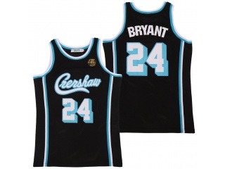 Los Angeles Lakers #24 Kobe Bryant Creshaw Jersey Black