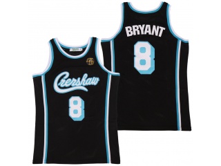 Los Angeles Lakers #8 Kobe Bryant Creshaw Jersey Black