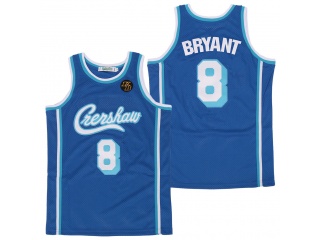 Los Angeles Lakers #8 Kobe Bryant Creshaw Jersey Blue