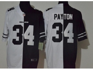 Chicago Bears #34 Walter Payton Limited Jersey Black And White