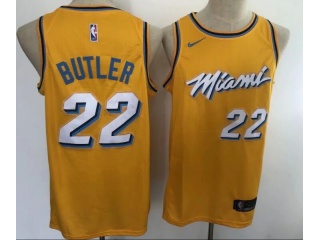 Nike Miami Heat #22 Jimmy Butler Jersey Yellow