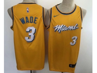 Nike Miami Heat #3 Dwyane Wade Jersey Yellow