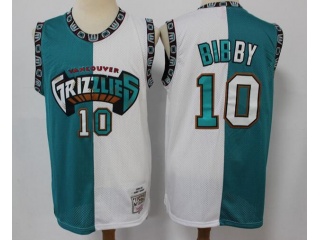 Memphis Grizzlies #10 Mike Bibby Throbwack Jersey Teal And White