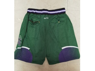 Milwaukee Bucks Just Don Shorts Green