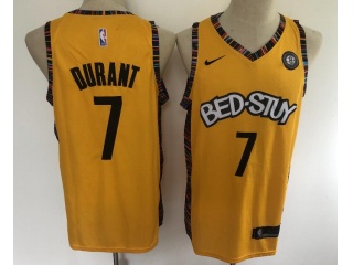 Nike Brooklyn Nets #7 Kevin Durant Jersey Yellow