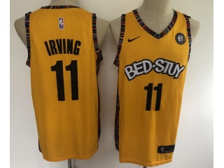 Nike Brooklyn Nets #11 Kyrie Irving Jersey Yellow