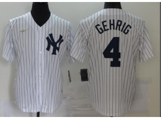 Nike New York Yankees #4 Lou Gehrig Jersey White 
