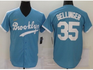 Nike Los Angeles Dodgers #35 Cody Bellinger Throbwack Jersey Blue