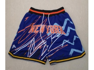 New York Knicks Lighting Just Don Shorts Blue