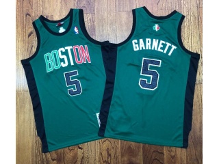 Boston Celtics #5 Kevin Garnett Mitchell&Ness Jersey Green