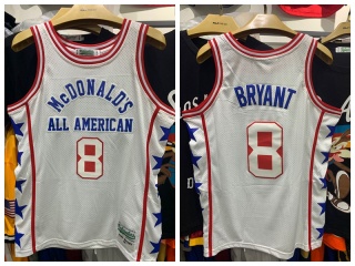 McDonald's All American #8 Kobe Bryant Jersey White