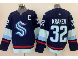 Seattle Kraken #32 Kraken Jersey Blue