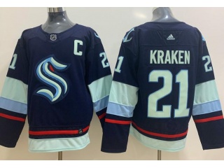 Seattle Kraken #21 Kraken Jersey Blue