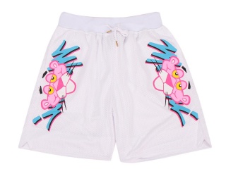 Miami Heat Vice Nights Pink Panther Throwback Shorts White