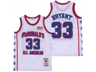 McDonald's All Aamerican #33 Kobe Bryant Jersey White