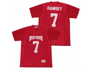 Brentwood School 7 Jalen Ramsey Football Jersey Red