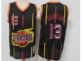 Houston Rockets #13 James Harden Throwback Jersey  Black