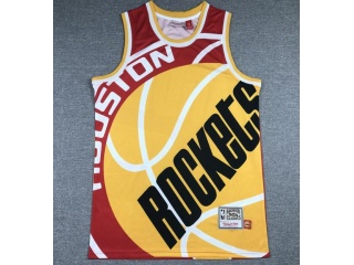 Houston Rockets #13 James Harden Mitchell&Ness Big Face Jersey Red