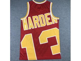 Houston Rockets #13 James Harden Mitchell&Ness Big Face Jersey Red 