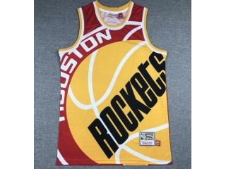 Houston Rockets #13 James Harden Mitchell&Ness Big Face Jersey Red 