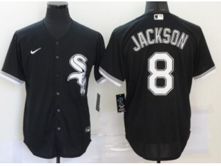 Nike Chicago White Sox #8 Bo Jackson Cool Base Jerseys Black
