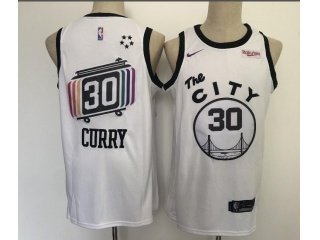 Golden State Warriors #30 Stephen Curry 2020 City Jersey White