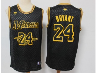 Los Angeles Lakers #24 Kobe Bryant Mamba Jersey Black