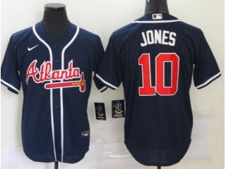 Nike Atlanta Braves #10 Chipper Jones Cool Base Jersey Blue