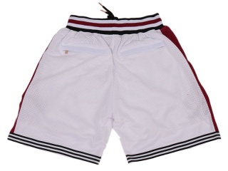 Lower Merion 33 Kobe Bryant Throwback Shorts White with Red Sides