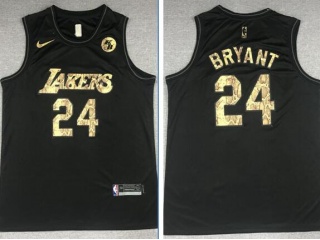 Los Angeles Lakers #24 Kobe Bryant Commemorative Edition Jersey Black