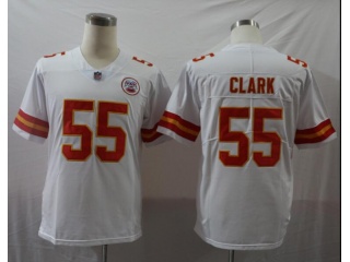 Kansas City Chiefs 55 Frank Clark Vapor Limited Jersey White