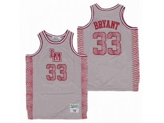 Lower Merion 33 Kobe Bryant Throwback Shorts Gray with Snake Print