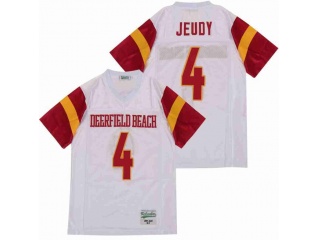 Jerry Jeudy 4 High School Football Jersey White
