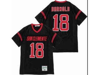 Sam Darnold 18 San Clemente High School Football Jersey Black