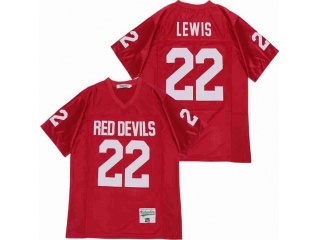 Ray Lewis 22 Red Devils High School Football Jersey Red