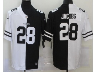 Oakland Raiders #28 Josh Jacobs Vapor Untouchable Limited Jersey Black White