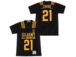U.S.Army All-Amerian #21 Nick Chubb Football Jersey Black