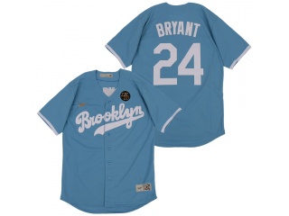 Nike Brooklyn Dodgers #24 Kobe Bryant Jersey Light Blue