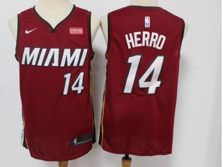 Nike Miami Heat #14 Tyler Herro Jersey Red