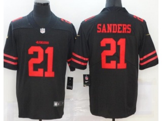 San Francisco 49ers #21 Deion Sanders Limited Football Jersey Black