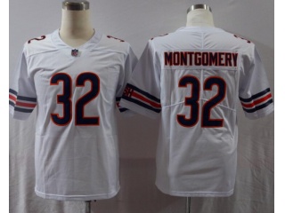 Chicago Bears #32 David Montgomery Limited Jersey White